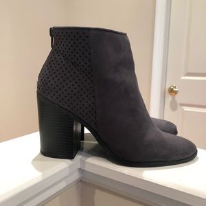 Charcoal grey ankle boots